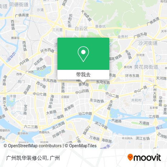 广州凯华装修公司地图