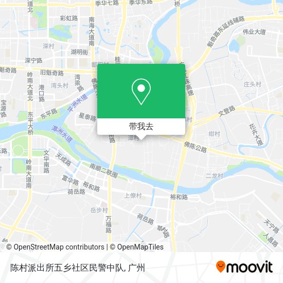 陈村派出所五乡社区民警中队地图