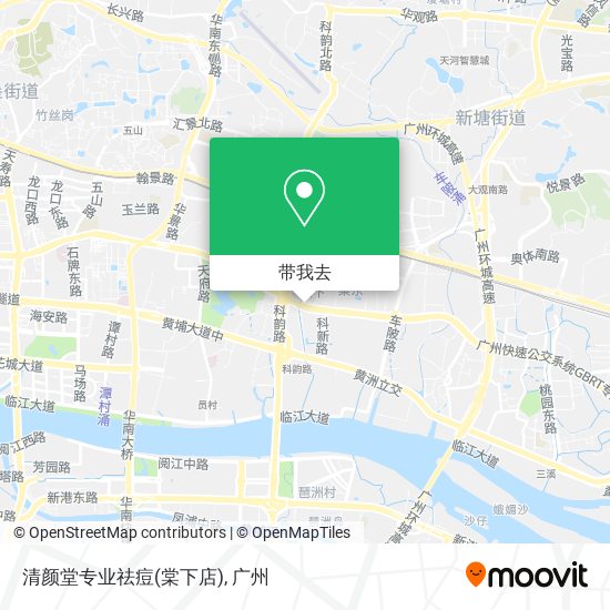清颜堂专业祛痘(棠下店)地图