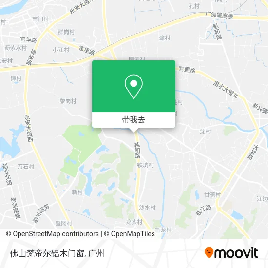 佛山梵帝尔铝木门窗地图