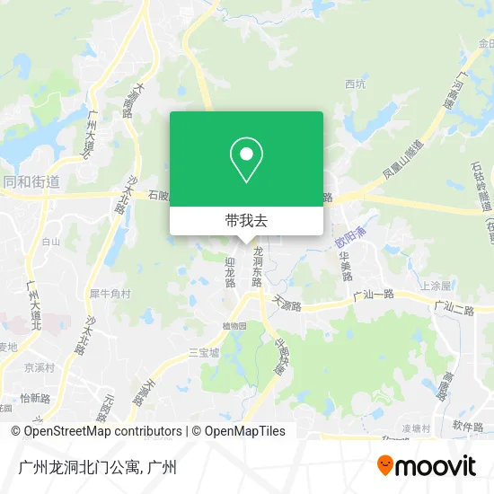 广州龙洞北门公寓地图