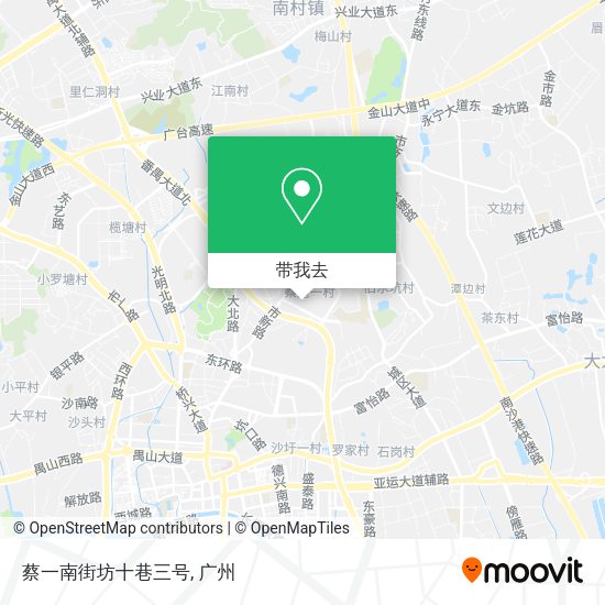 蔡一南街坊十巷三号地图