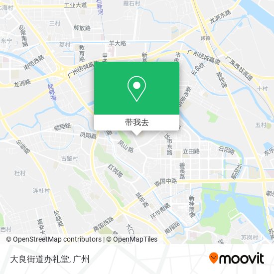 大良街道办礼堂地图