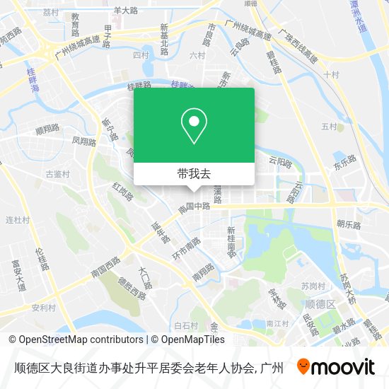 顺德区大良街道办事处升平居委会老年人协会地图