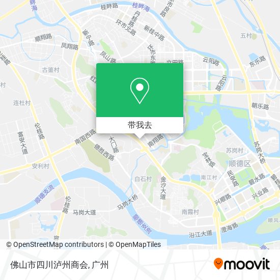 佛山市四川泸州商会地图