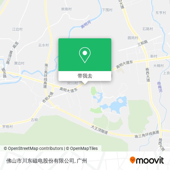 佛山市川东磁电股份有限公司地图