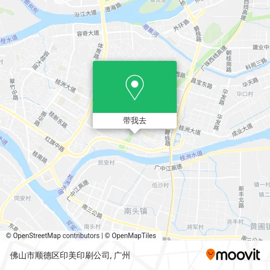 佛山市顺德区印美印刷公司地图