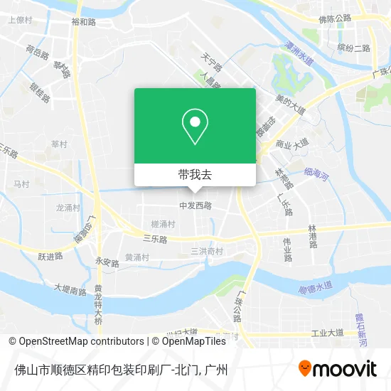 佛山市顺德区精印包装印刷厂-北门地图