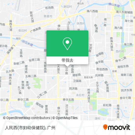 人民西(市妇幼保健院)地图