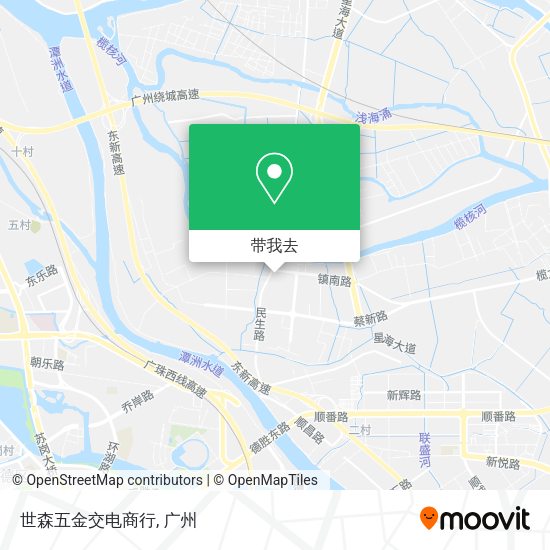 世森五金交电商行地图