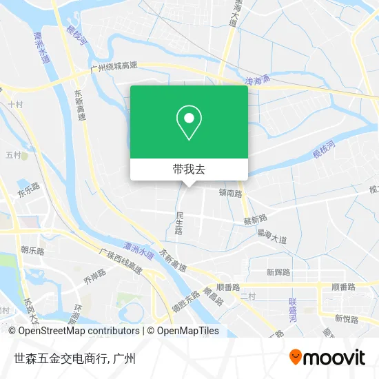 世森五金交电商行地图
