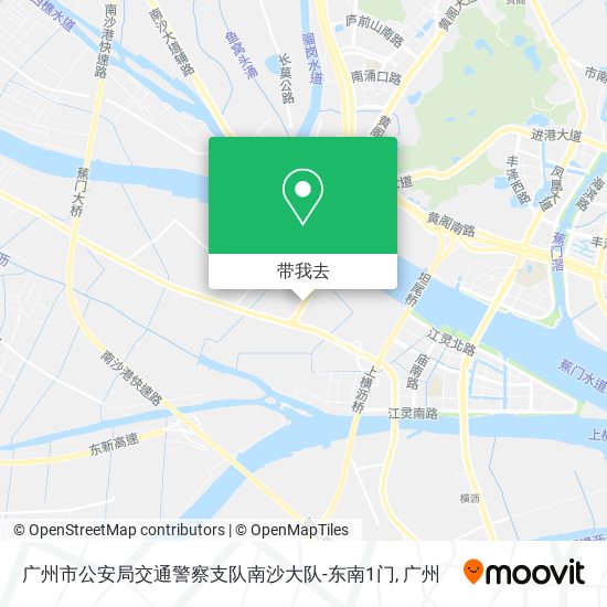 广州市公安局交通警察支队南沙大队-东南1门地图