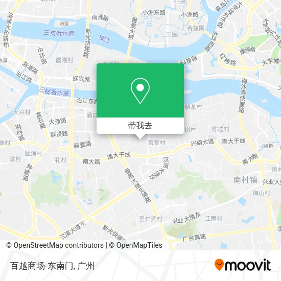 百越商场-东南门地图