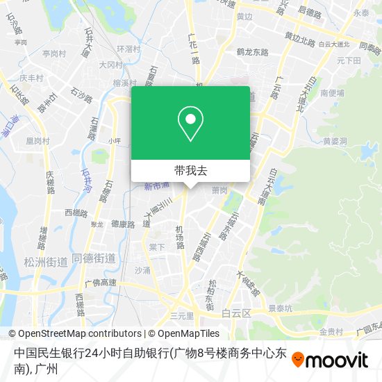 中国民生银行24小时自助银行(广物8号楼商务中心东南)地图