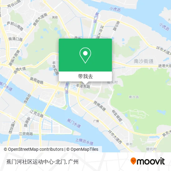 蕉门河社区运动中心-北门地图
