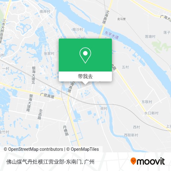 佛山煤气丹灶横江营业部-东南门地图