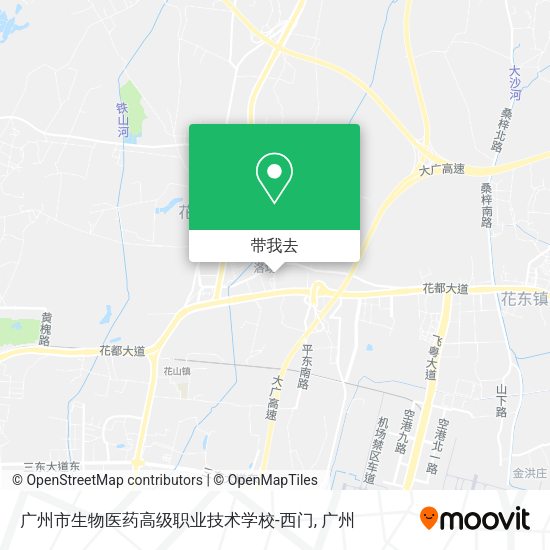 广州市生物医药高级职业技术学校-西门地图