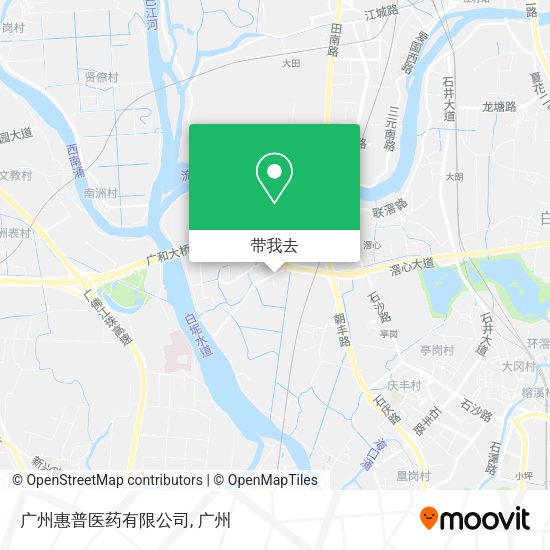 广州惠普医药有限公司地图