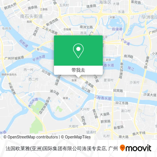 法国欧莱雅(亚洲)国际集团有限公司洛溪专卖店地图