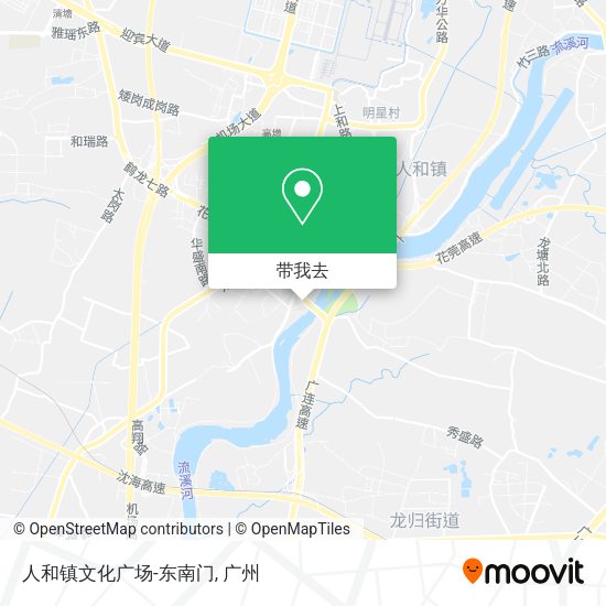 人和镇文化广场-东南门地图
