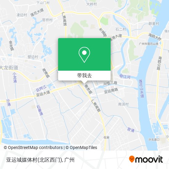 亚运城媒体村(北区西门)地图