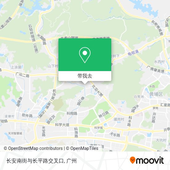长安南街与长平路交叉口地图