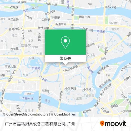 广州市嘉马厨具设备工程有限公司地图