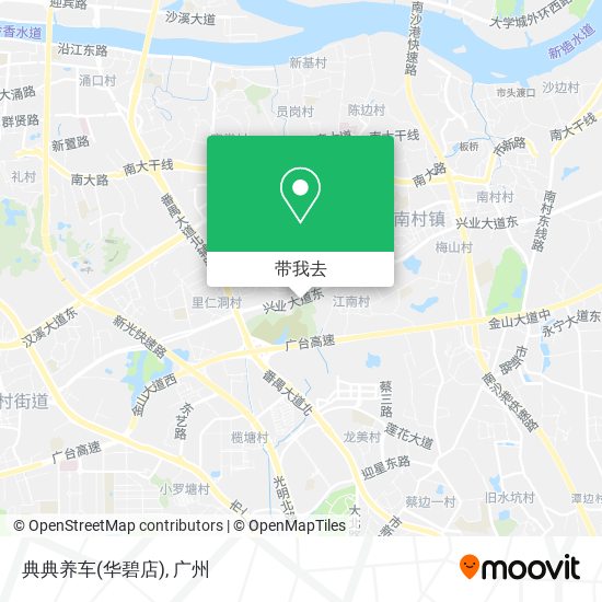 典典养车(华碧店)地图
