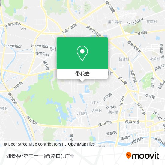 湖景径/第二十一街(路口)地图