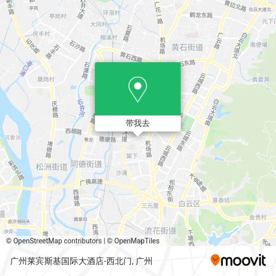 广州莱宾斯基国际大酒店-西北门地图