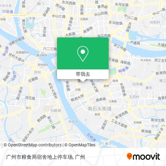 广州市粮食局宿舍地上停车场地图