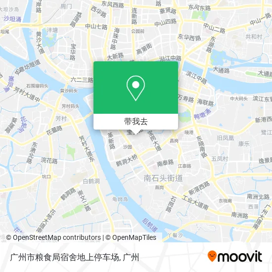 广州市粮食局宿舍地上停车场地图