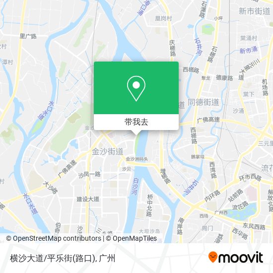 横沙大道/平乐街(路口)地图