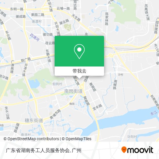 广东省湖南务工人员服务协会地图
