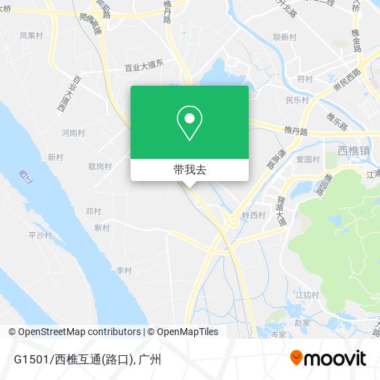 G1501/西樵互通(路口)地图