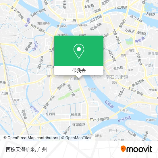 西樵天湖矿泉地图