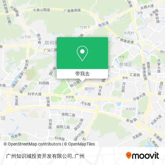 广州知识城投资开发有限公司地图