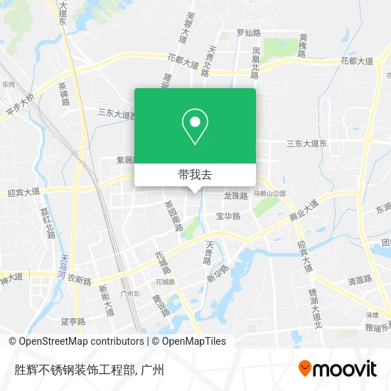胜辉不锈钢装饰工程部地图