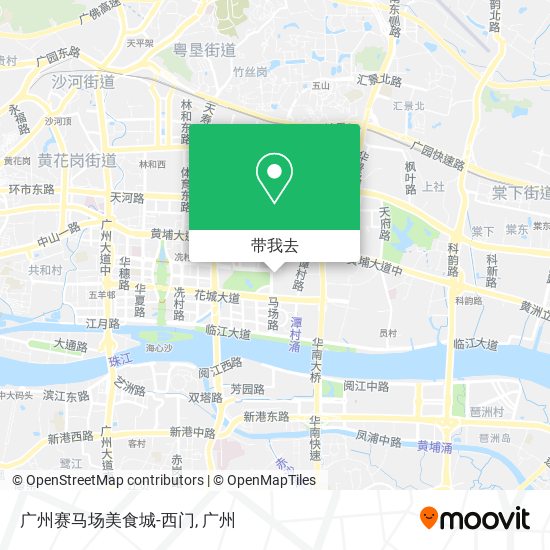 广州赛马场美食城-西门地图