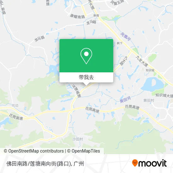 佛田南路/莲塘南向街(路口)地图
