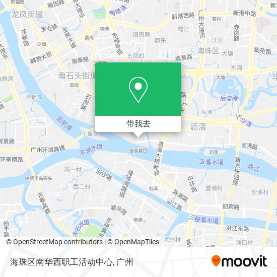 海珠区南华西职工活动中心地图