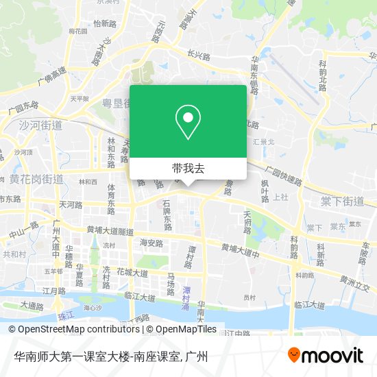 华南师大第一课室大楼-南座课室地图