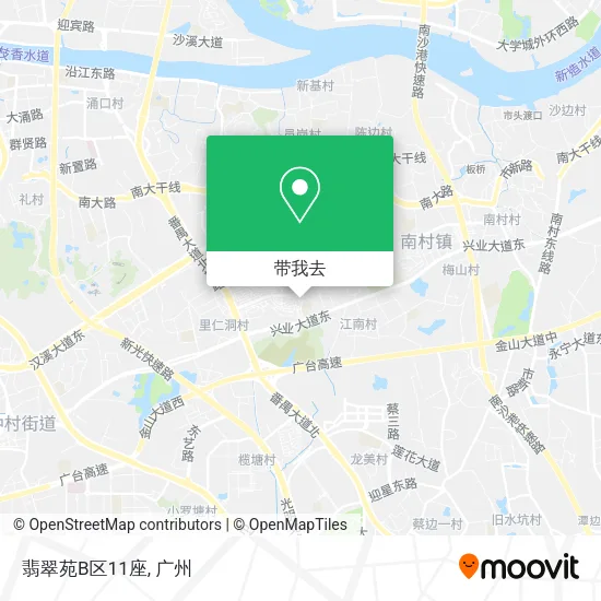翡翠苑B区11座地图