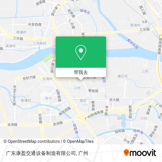 广东康盈交通设备制造有限公司地图