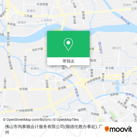 佛山市鸿事顺会计服务有限公司(顺德伦教办事处)地图