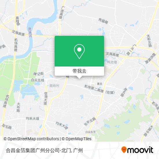合昌金箔集团广州分公司-北门地图