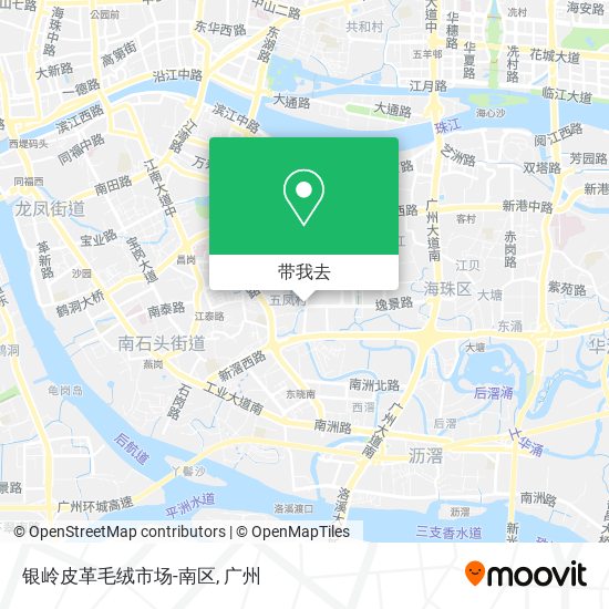 银岭皮革毛绒市场-南区地图