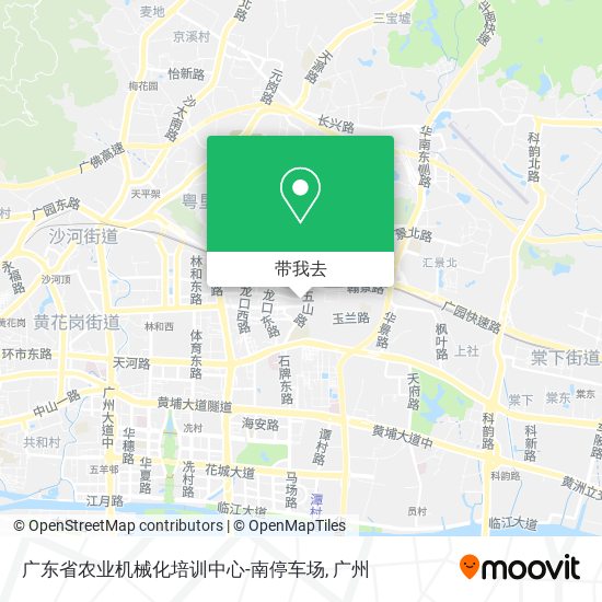 广东省农业机械化培训中心-南停车场地图