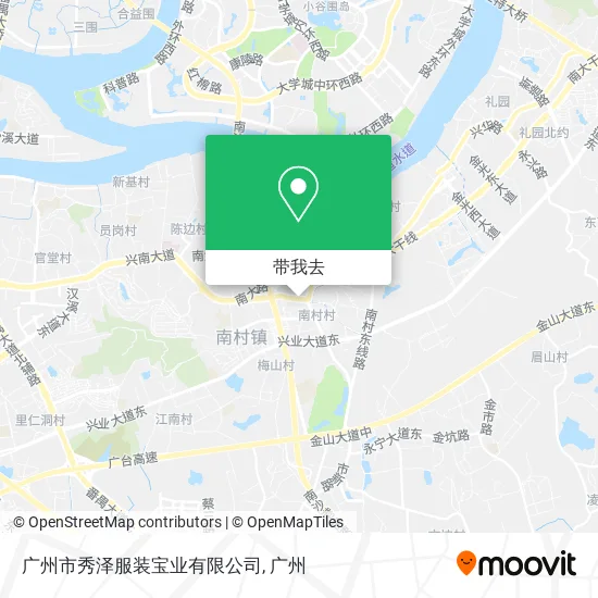 广州市秀泽服装宝业有限公司地图