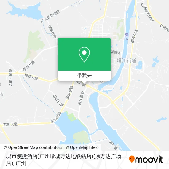 城市便捷酒店(广州增城万达地铁站店)(原万达广场店)地图